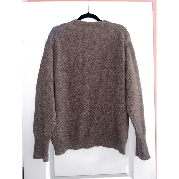 Minklama made in Scotland Men's V-Neck Sweater size S/no size tag Mink Fur Wool - Picture 6 of 6